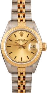 Ladies Rolex Datejust 69173 Champagne Dial