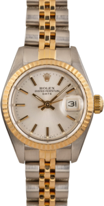 Ladies Rolex Date 69173 Silver Dial