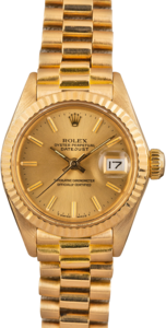 Ladies Rolex President 6917 Yellow Gold