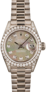 Rolex Lady President 79159 White Gold Diamonds