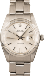 Pre-Owned Rolex Date 6694 Silver Dial