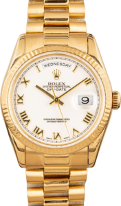 Rolex President 118238 White Dial