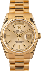 PreOwned Rolex President 118238 Champagne Dial