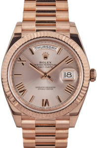 Pre-Owned Rolex President 228235 Everose Gold