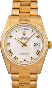 Men's Rolex Presidential 18248 Bark Finish