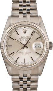 Rolex Datejust 16234 Silver Index Dial