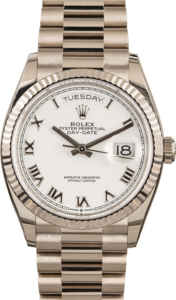 Rolex White Gold President 128239