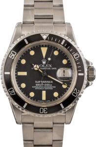 Mens Vintage Rolex Submariner 1680 Black Dial