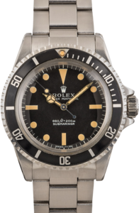 Vintage Rolex Submariner 5513 Non-Serif Dial