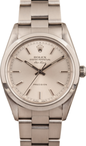 PreOwned Men's Rolex Air King 14000 Silver Dial