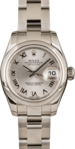 Rolex Ladies Datejust 179160 Silver Dial