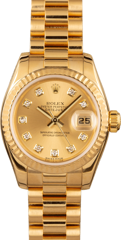 Rolex Ladies President 179178 Champagne